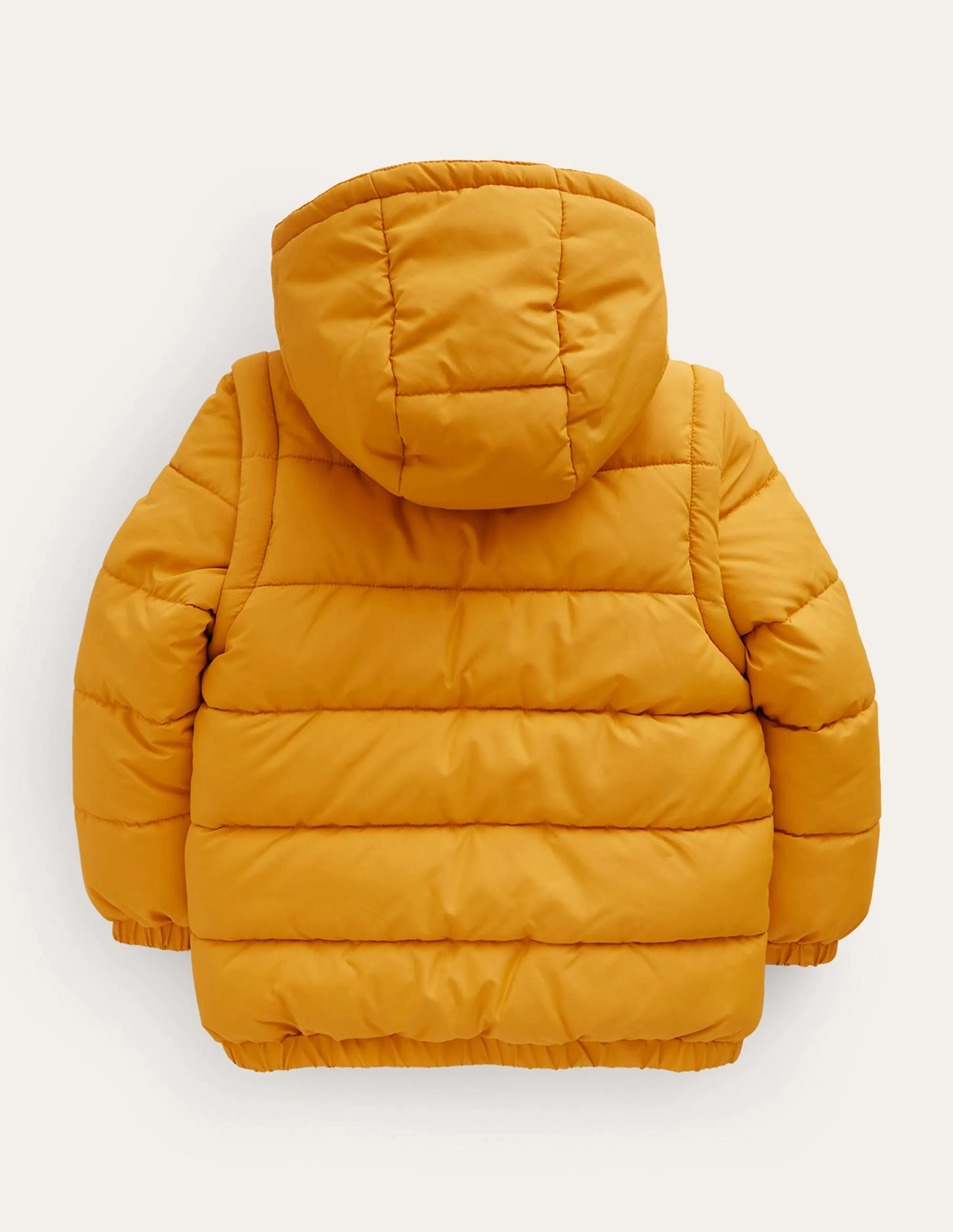 2-in-1 Padded Coat-Brioche Yellow