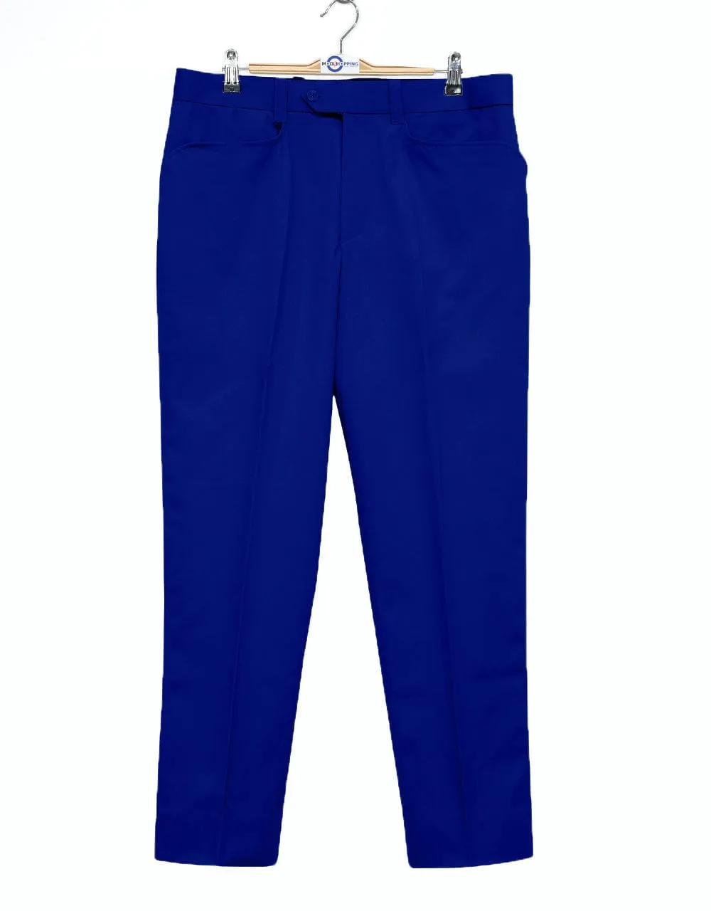 60s Style Royal Blue Chino Trouser