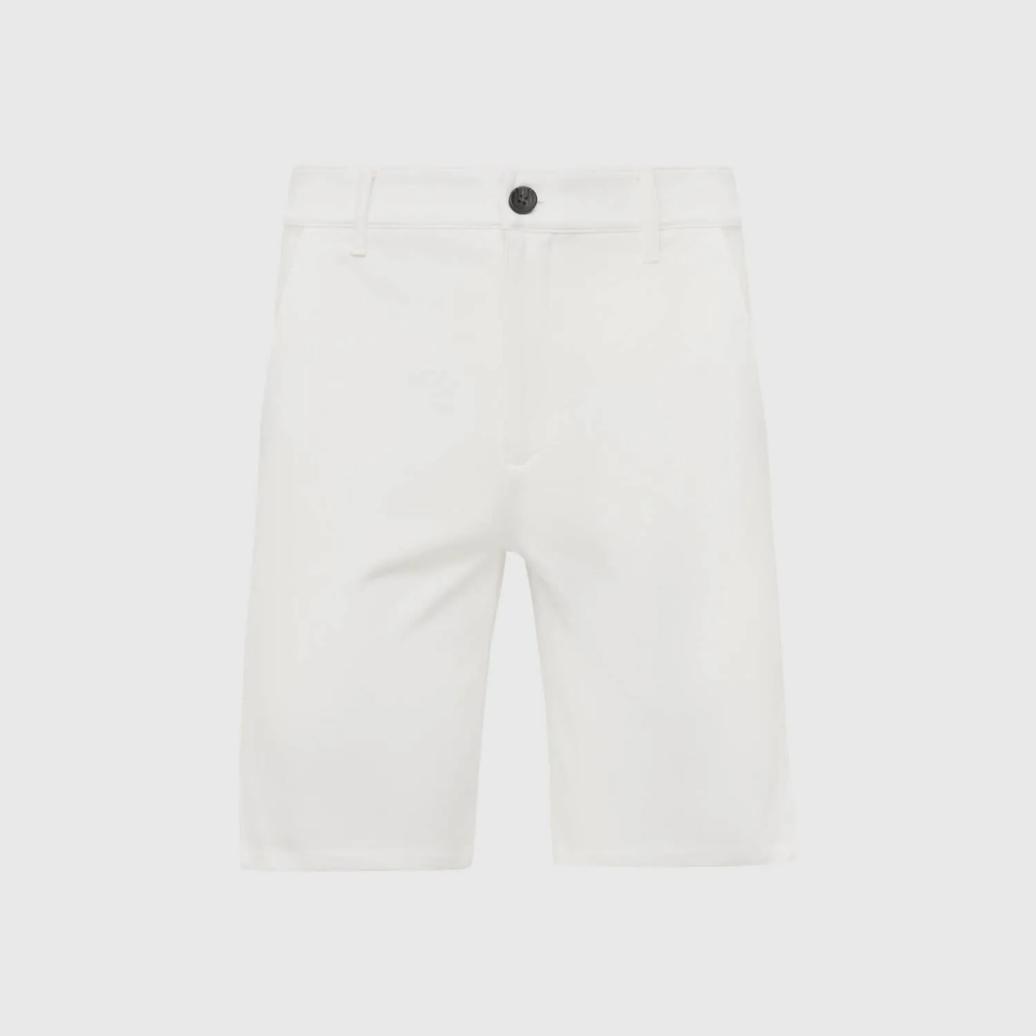 9" Ivory Comfort Knit Chino Shorts