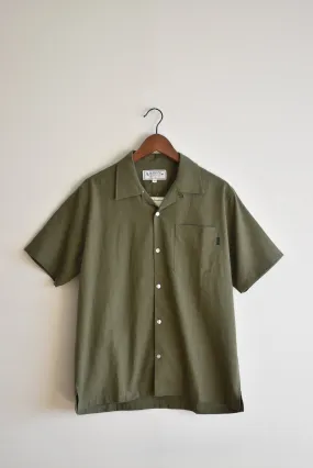 「A HOPE HEMP」open s/s shirt -olive-