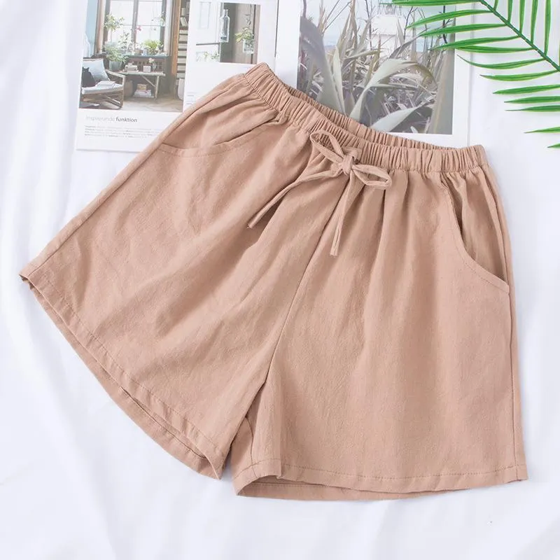 A-shaped Shorts Wear Large Size Shorts Outside Women's Fat Mm High Waist Loose Wide Leg Shorts