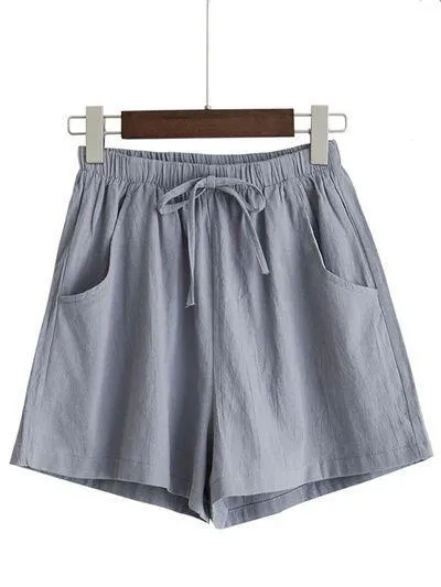 A-shaped Shorts Wear Large Size Shorts Outside Women's Fat Mm High Waist Loose Wide Leg Shorts