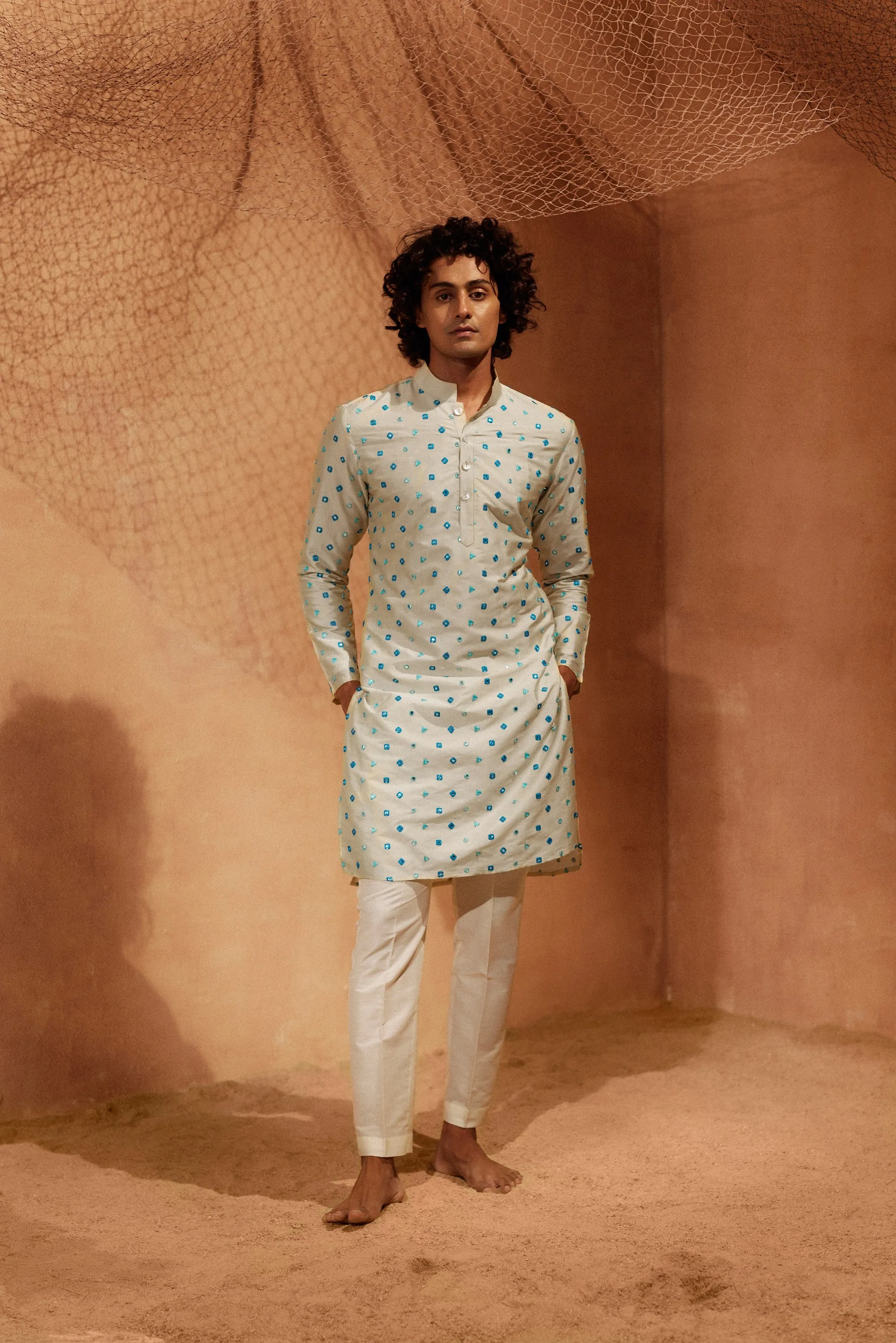 Aaina - Mirror Silk Kurta Set