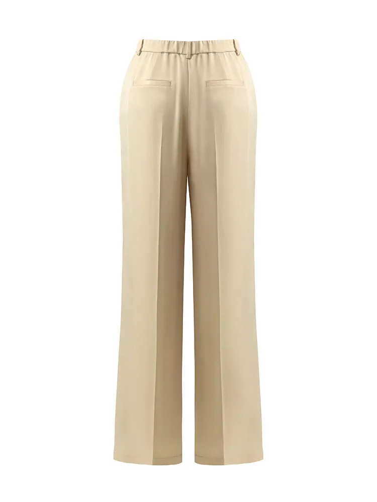 Acetate Straight Full Length Women Pants