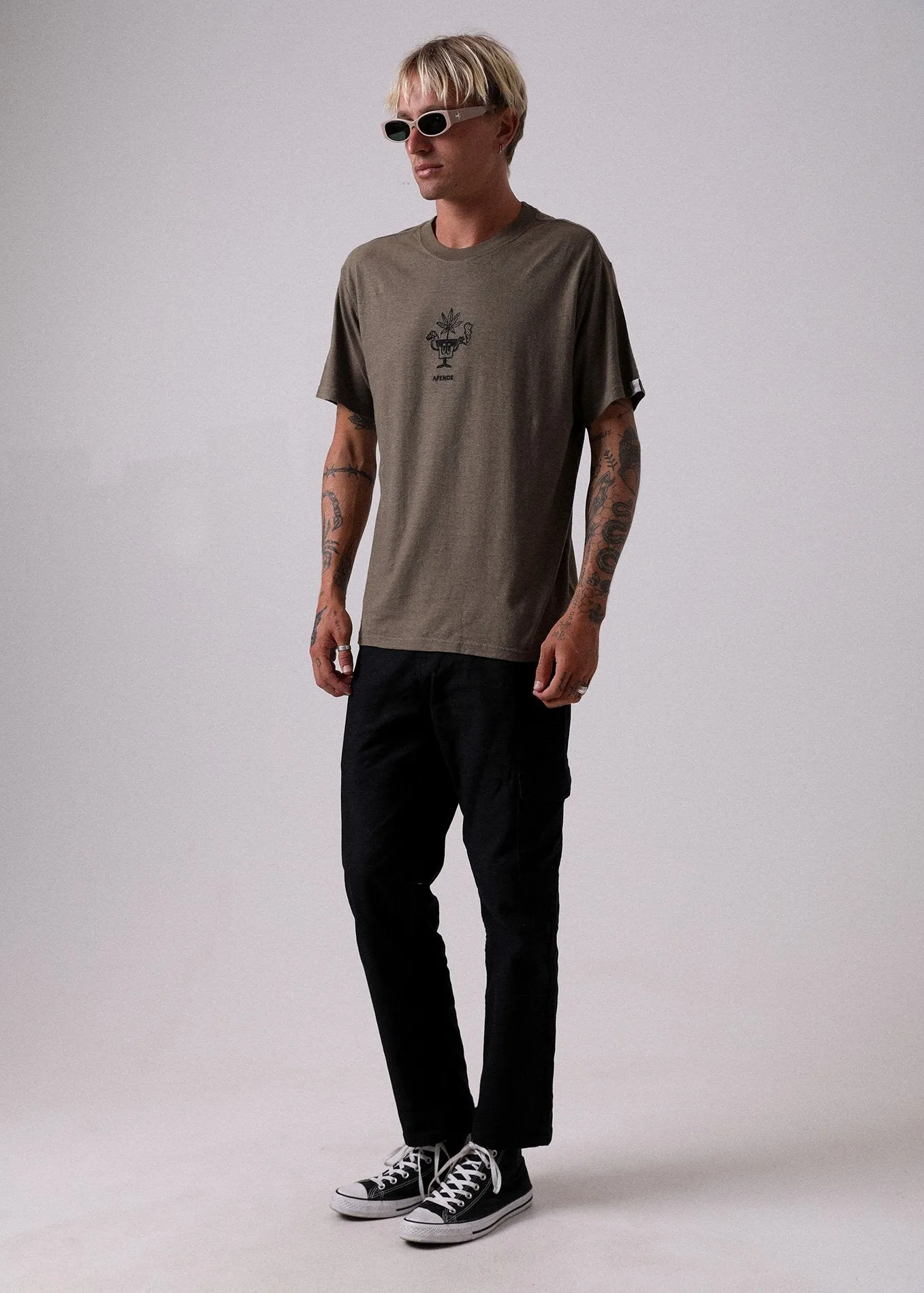 Afends Mens Grow - Hemp Retro Fit Tee