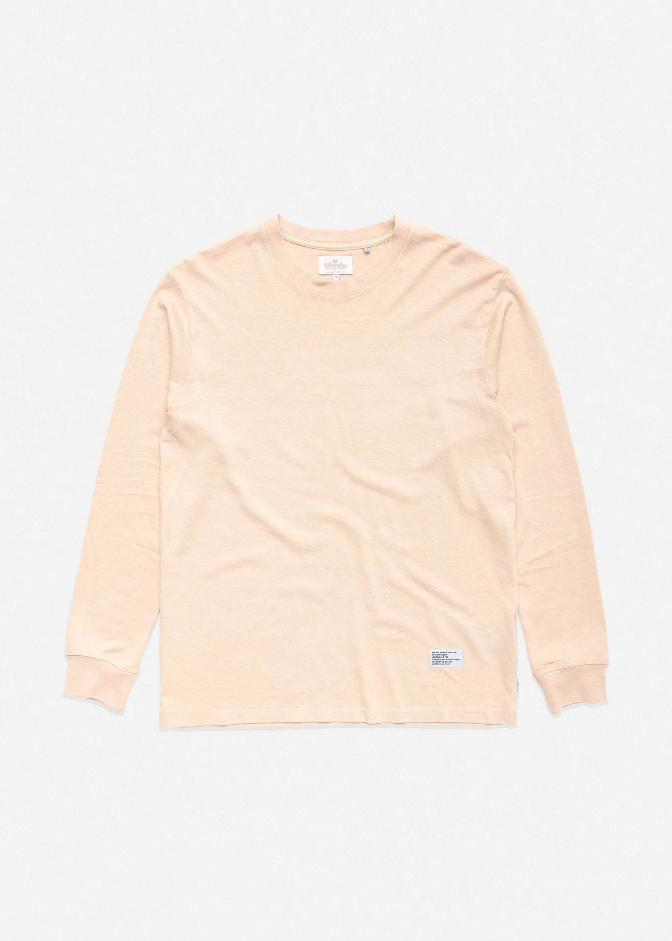 Afends Mens Standard Issue - Heavy Weight Hemp Long Sleeve Tee