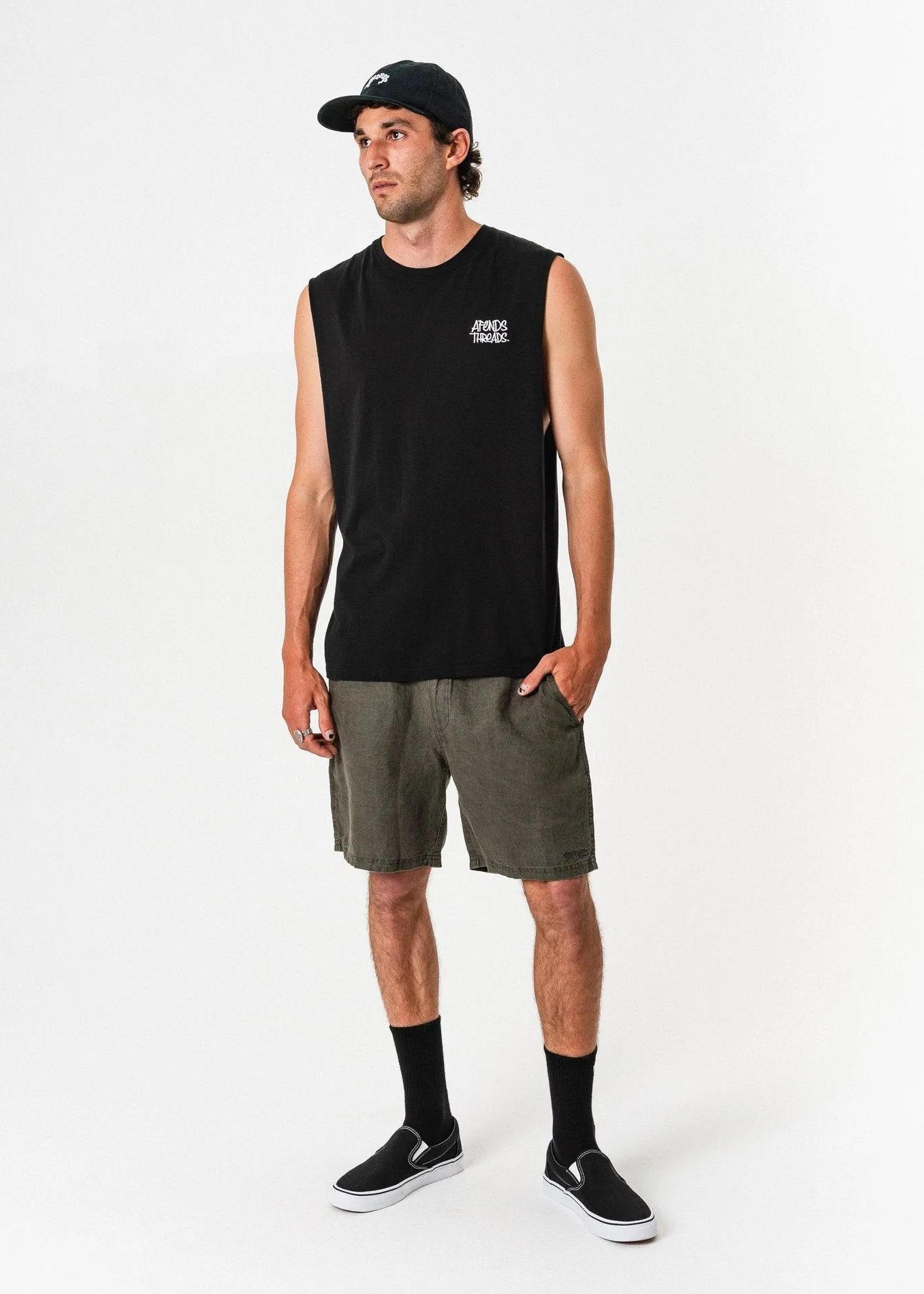 Afends Mens Swig - Bandcut Tee