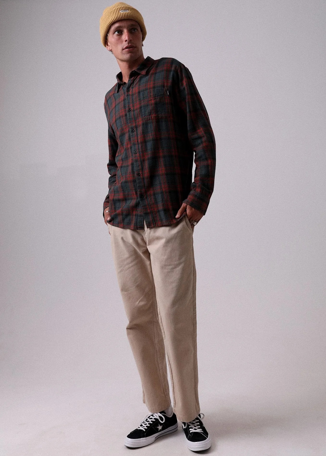 Afends Mens Tinnie - Long Sleeve Shirt