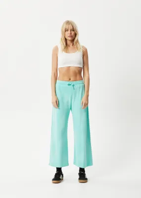 AFENDS Womens Boundless - Wide Leg TrackPants - Worn Jade