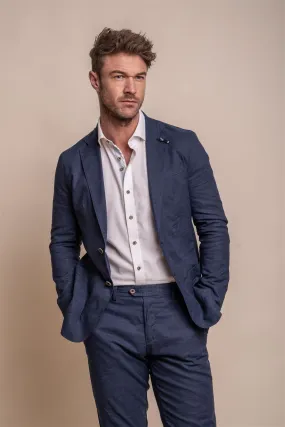 Alvari Navy Quarter Lined Blazer