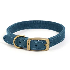 Ancol Heritage Collection Timberwolf Leather Dog Collar Blue