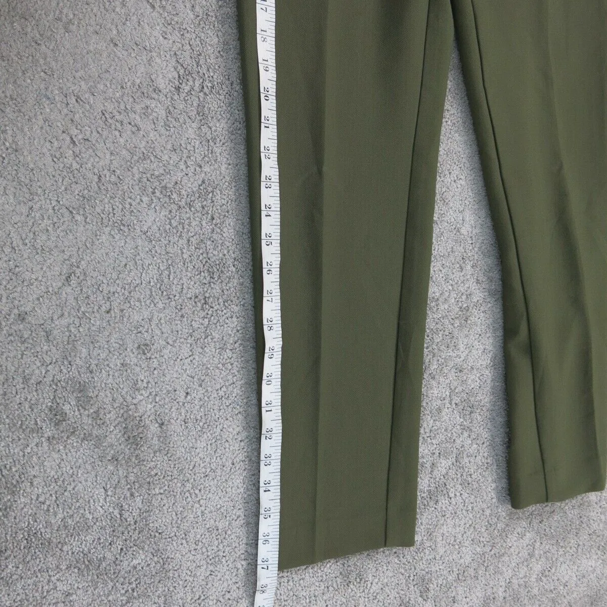 ANN Taylor Womens Chino Pant Straight Leg Mid Rise Pockets Green Size 2