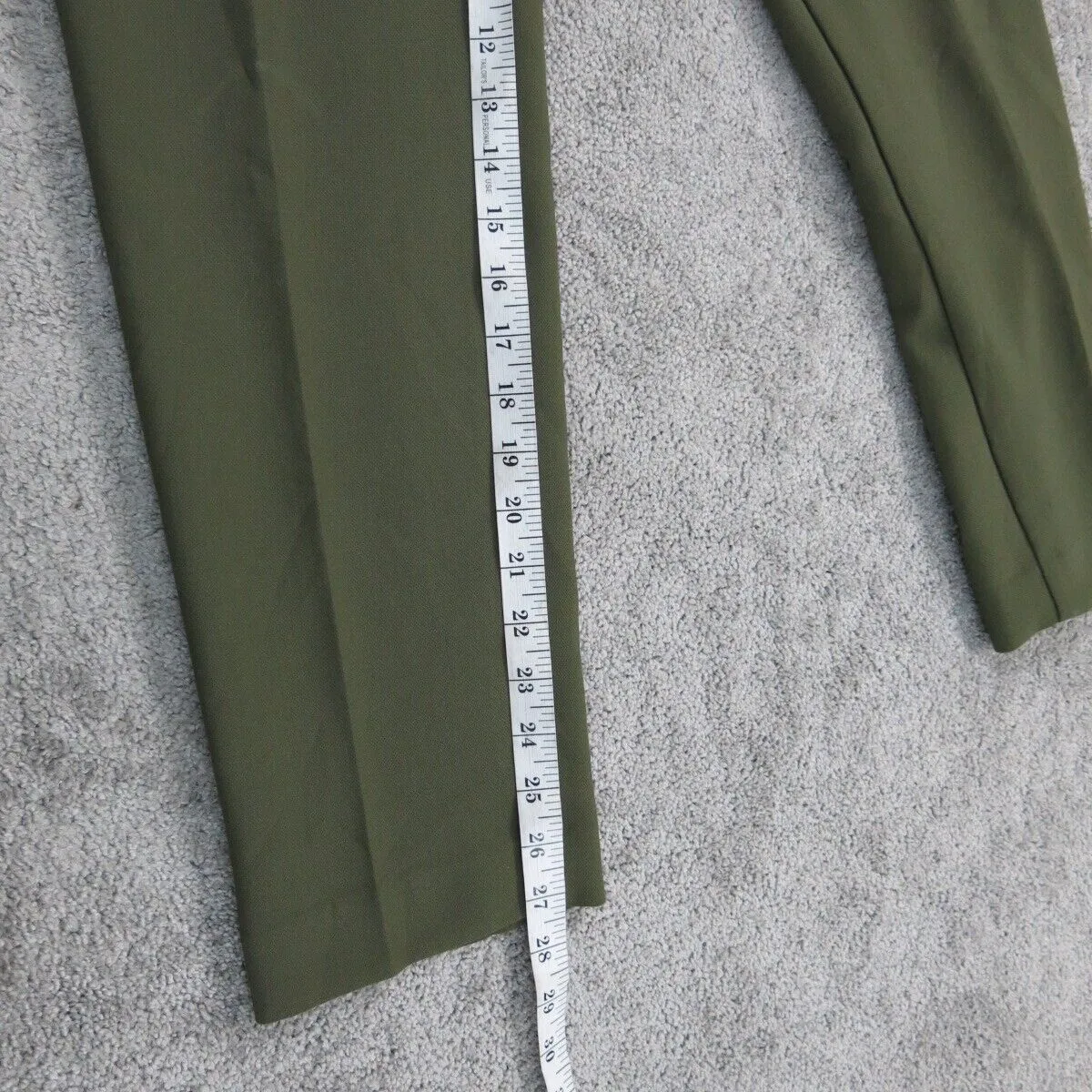 ANN Taylor Womens Chino Pant Straight Leg Mid Rise Pockets Green Size 2