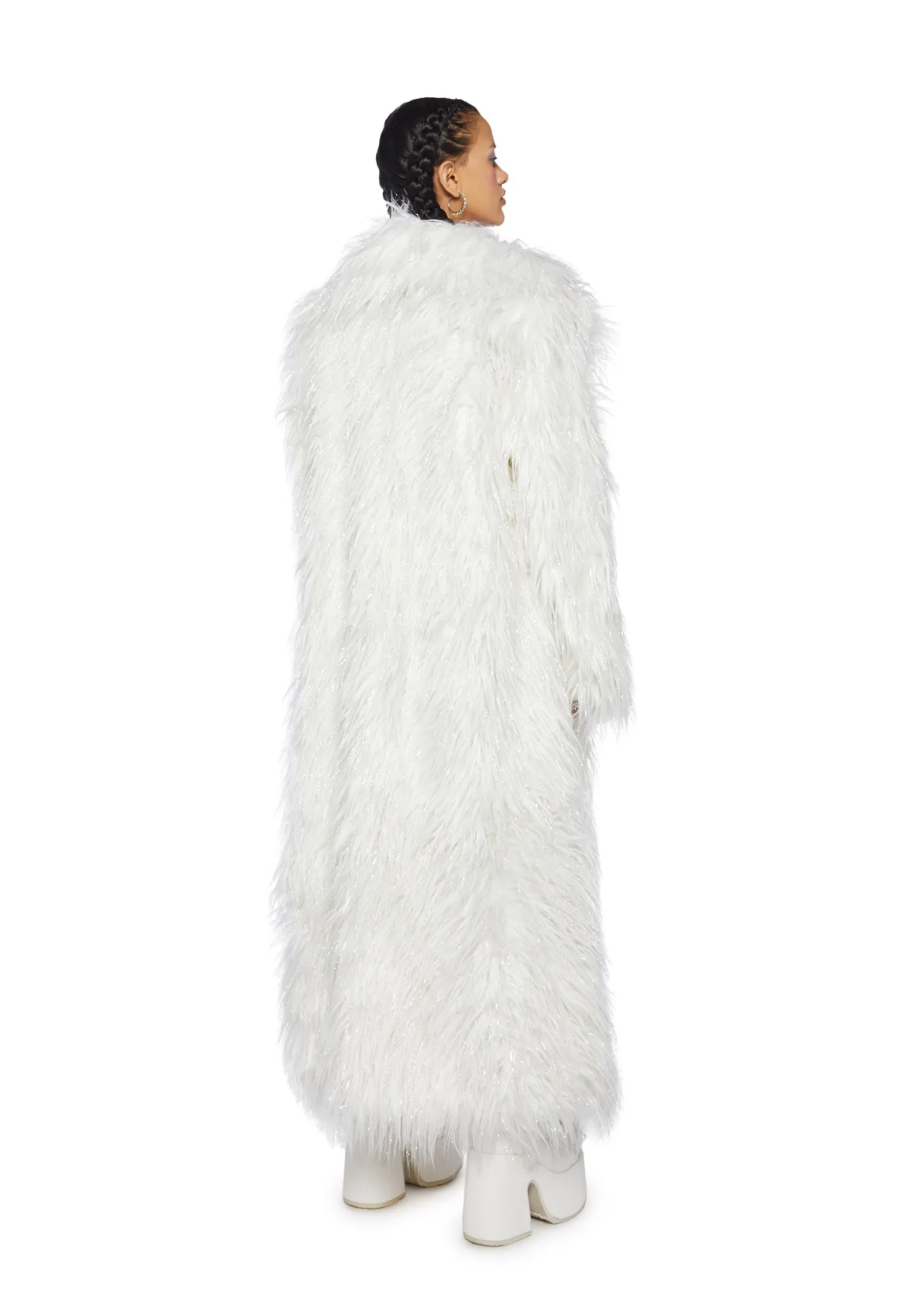 Astro Arctic Faux Fur Coat - White