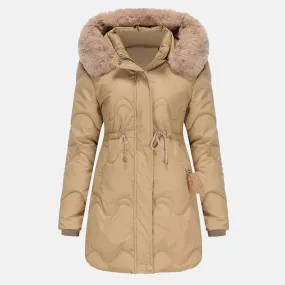 Atelier Parka | Luxe Warme Lange winterjas voor dames met bontkraag