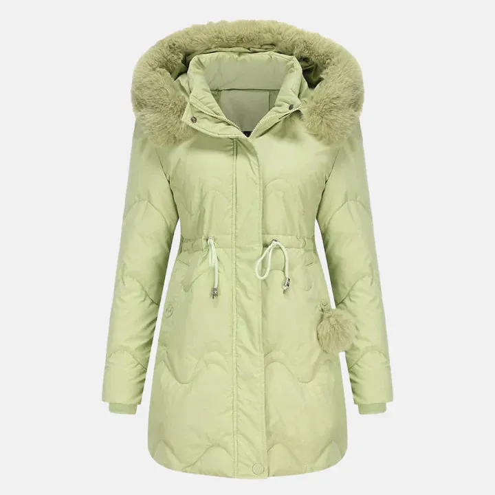 Atelier Parka | Luxe Warme Lange winterjas voor dames met bontkraag