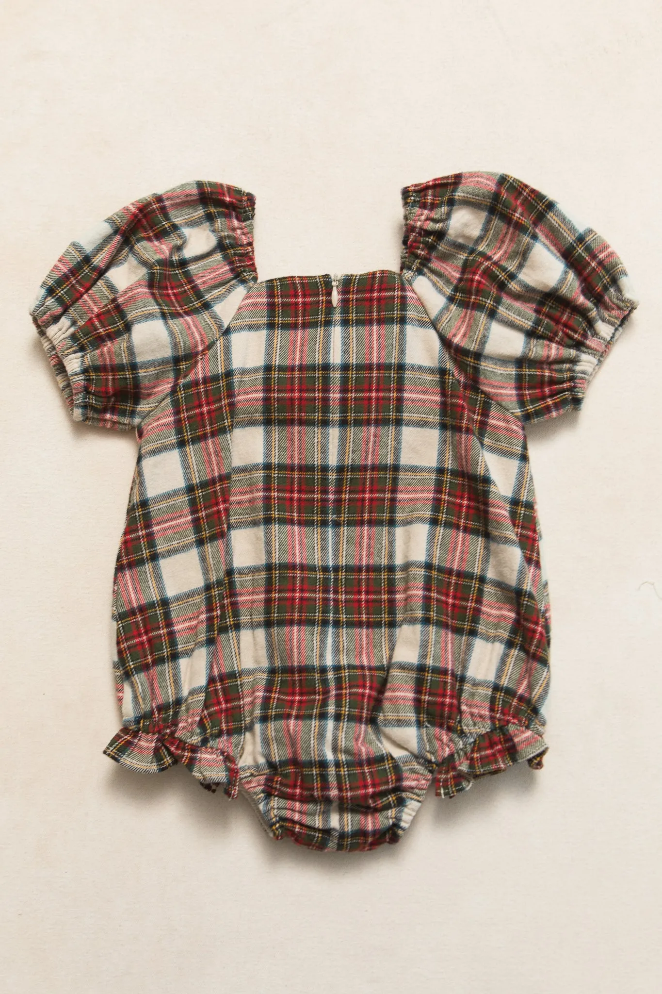 Baby Merry Romper in Holiday Plaid - FINAL SALE