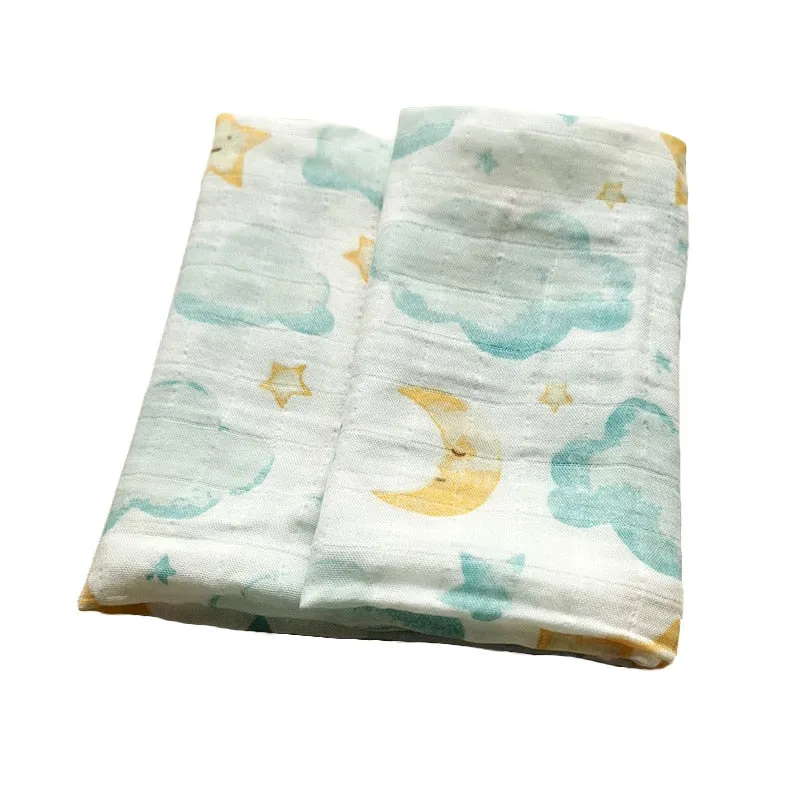 Baby Towels Scarf Swaddle bath Towel Newborns Handkerchief Bathing Feeding Face Washcloth Wipe