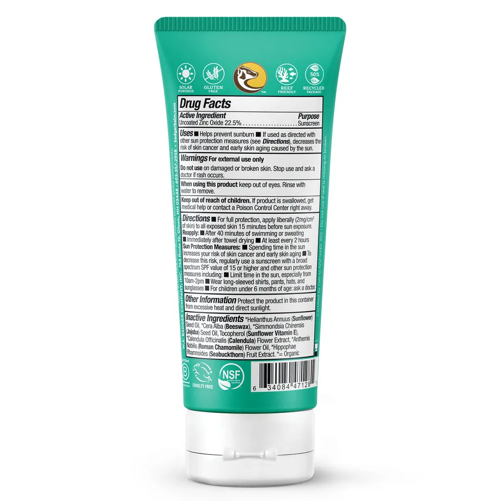 Badger Spf 40 Baby Mineral Sunscreen Cream 2.9Oz