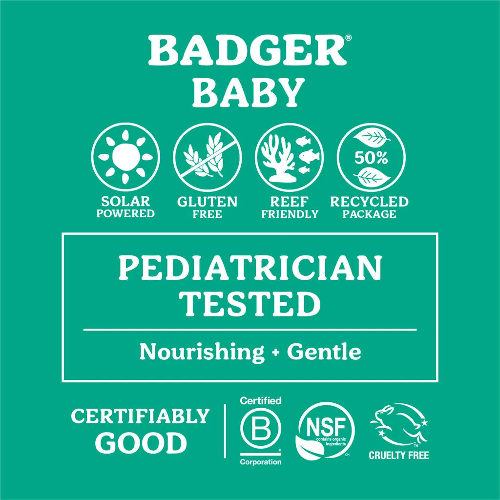 Badger Spf 40 Baby Mineral Sunscreen Cream 2.9Oz