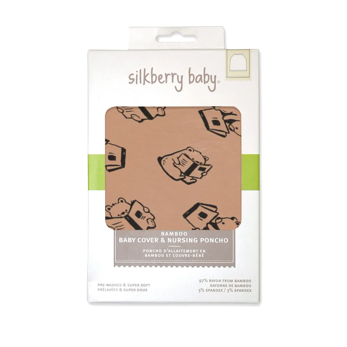 Bamboo Baby Cover & Nursing Poncho (Story Book Bear Print)