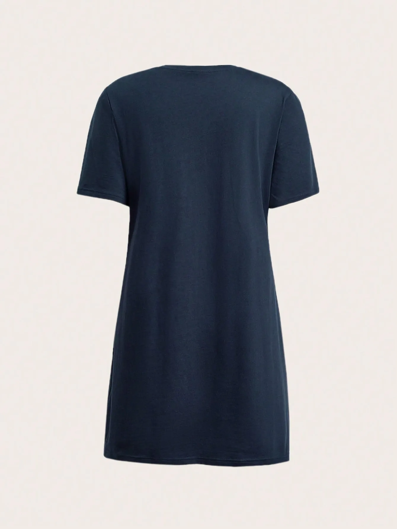 BASICS 100% Cotton Solid Tee Dress