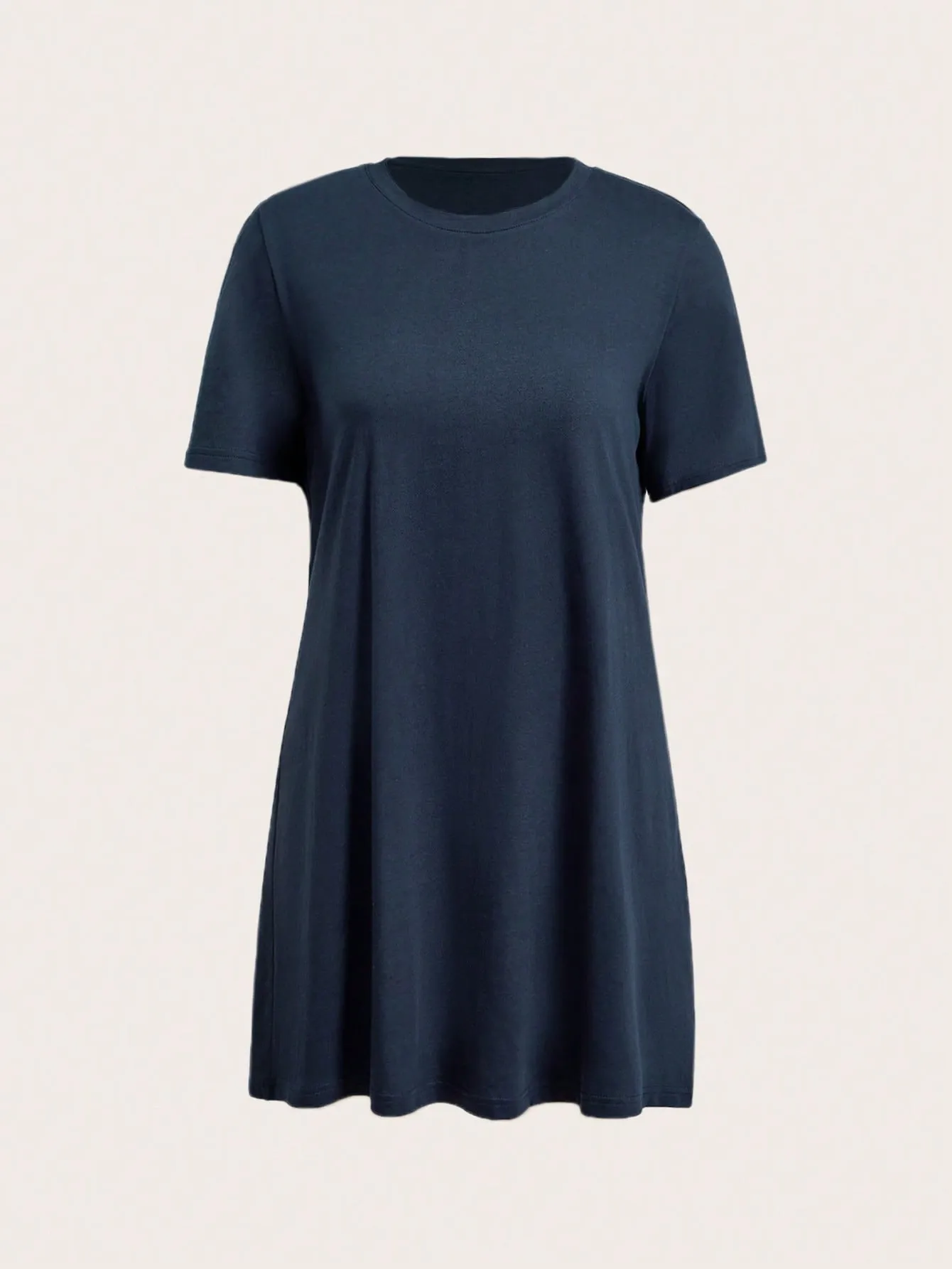 BASICS 100% Cotton Solid Tee Dress