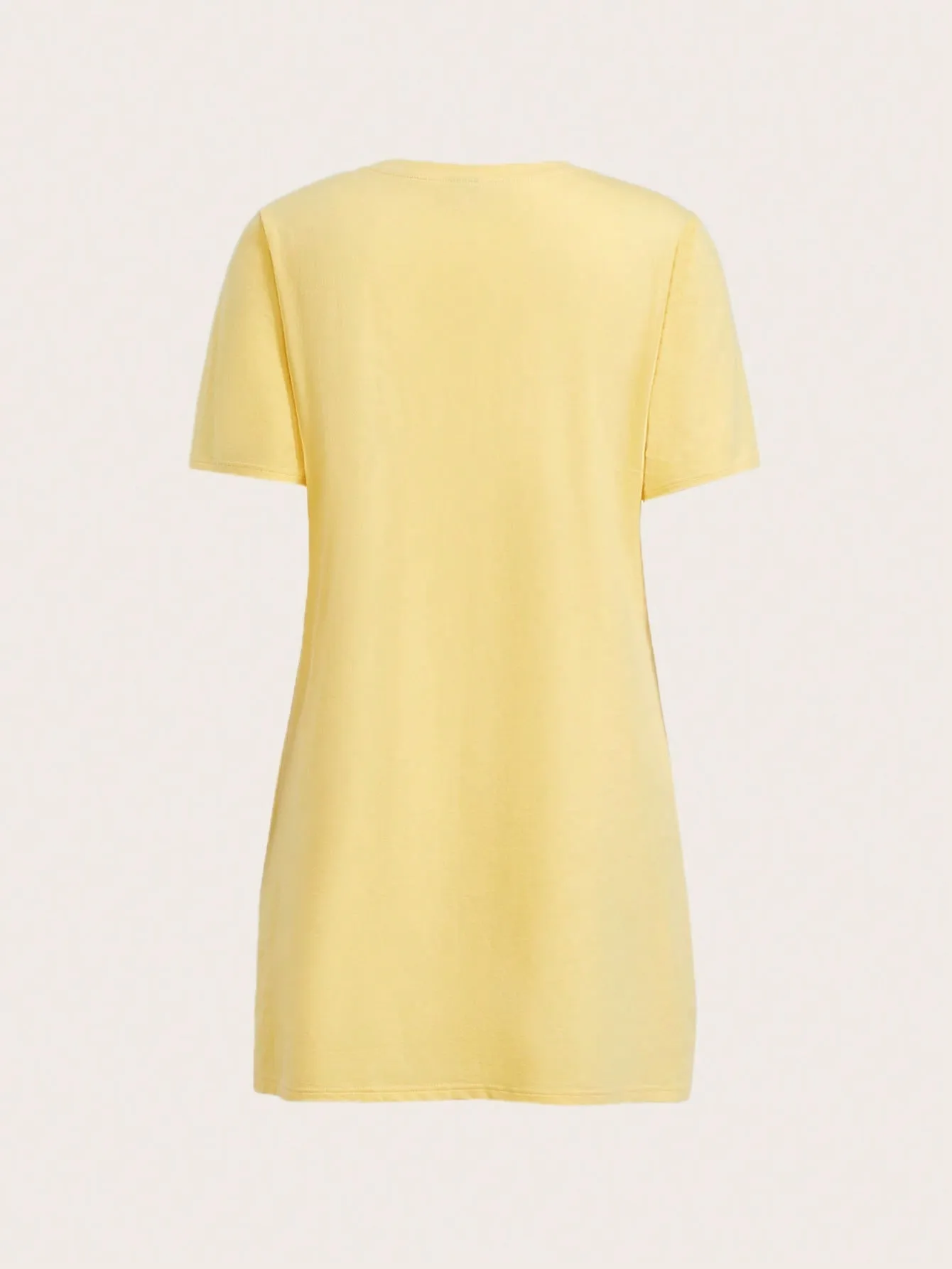 BASICS 100% Cotton Solid Tee Dress