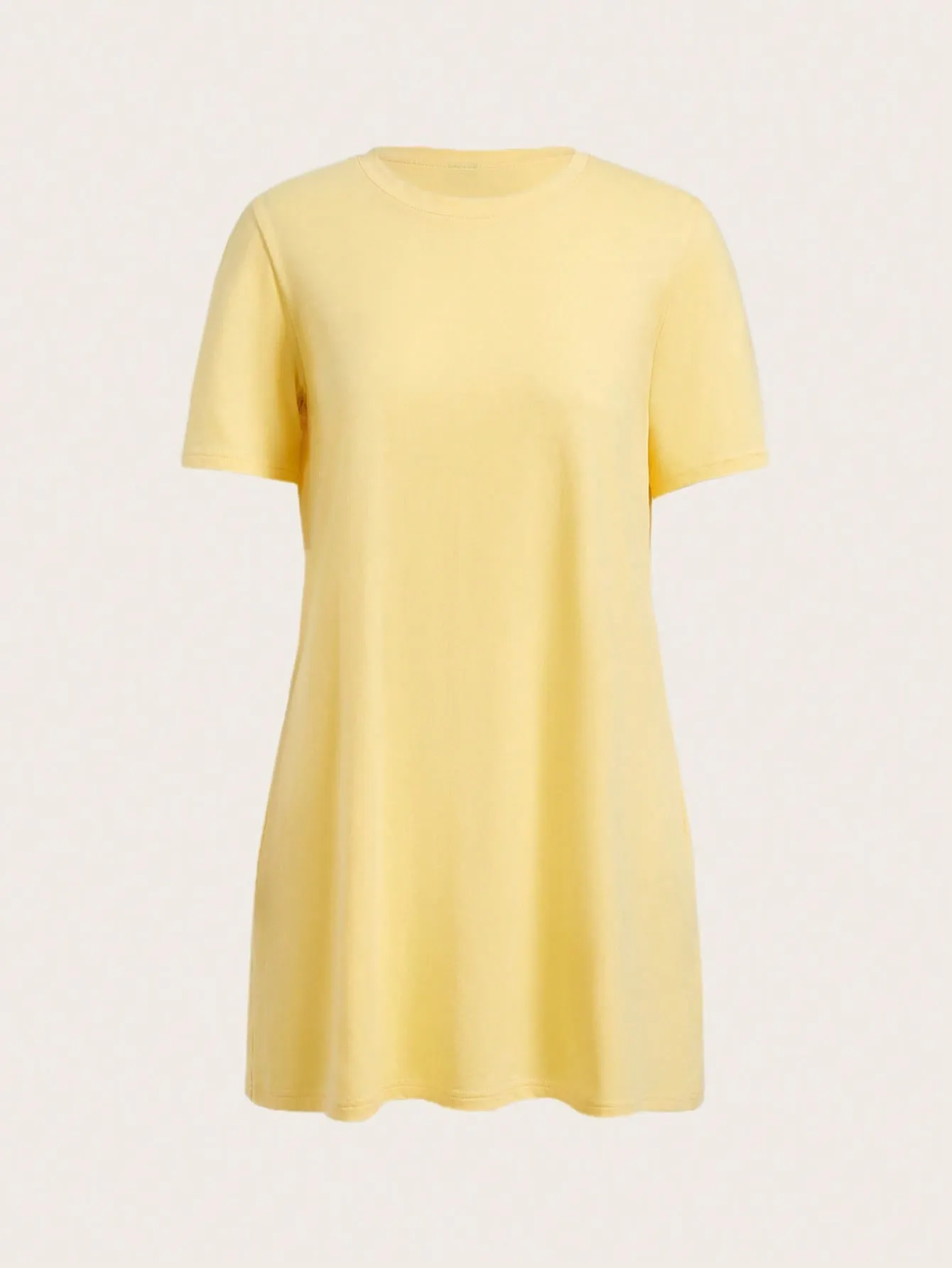 BASICS 100% Cotton Solid Tee Dress