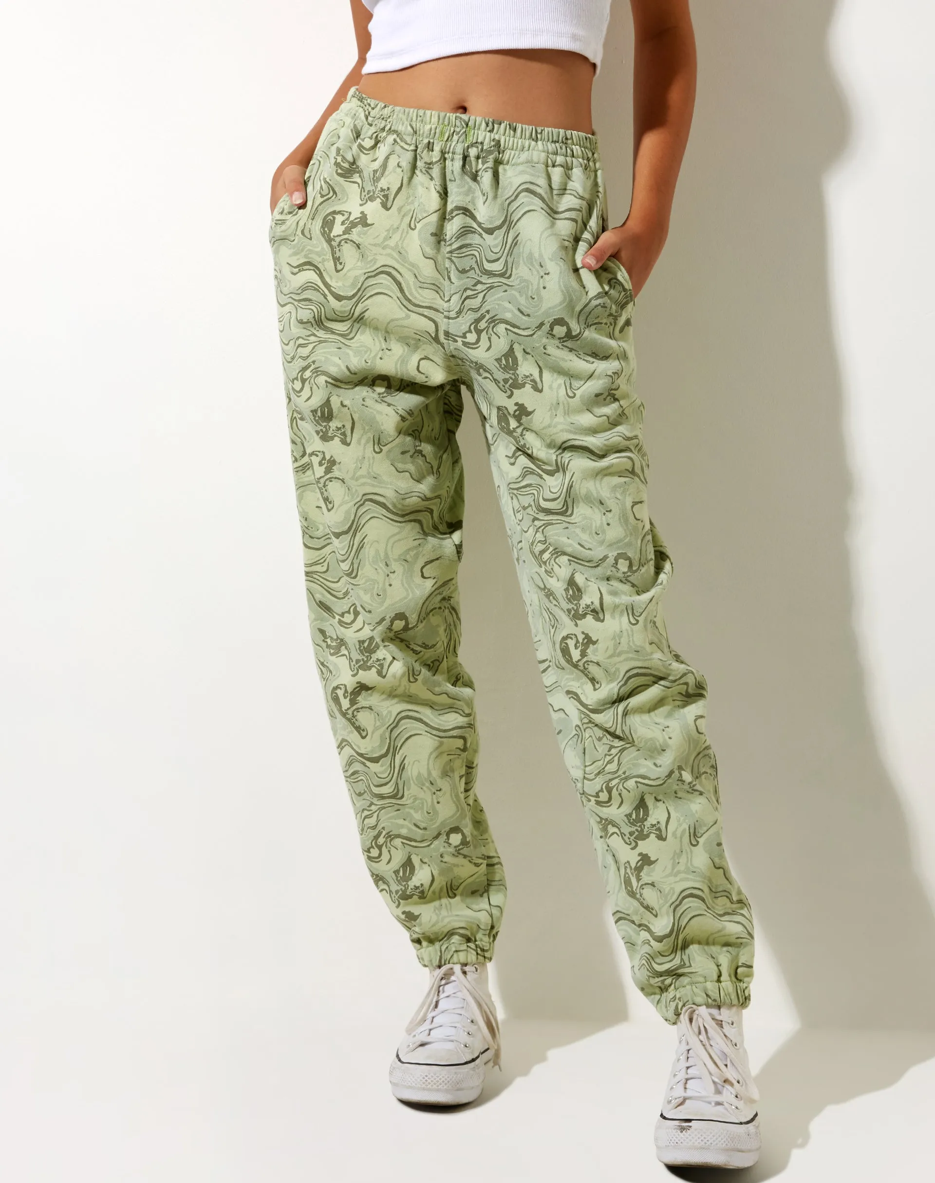 Basta Jogger in Marble Green