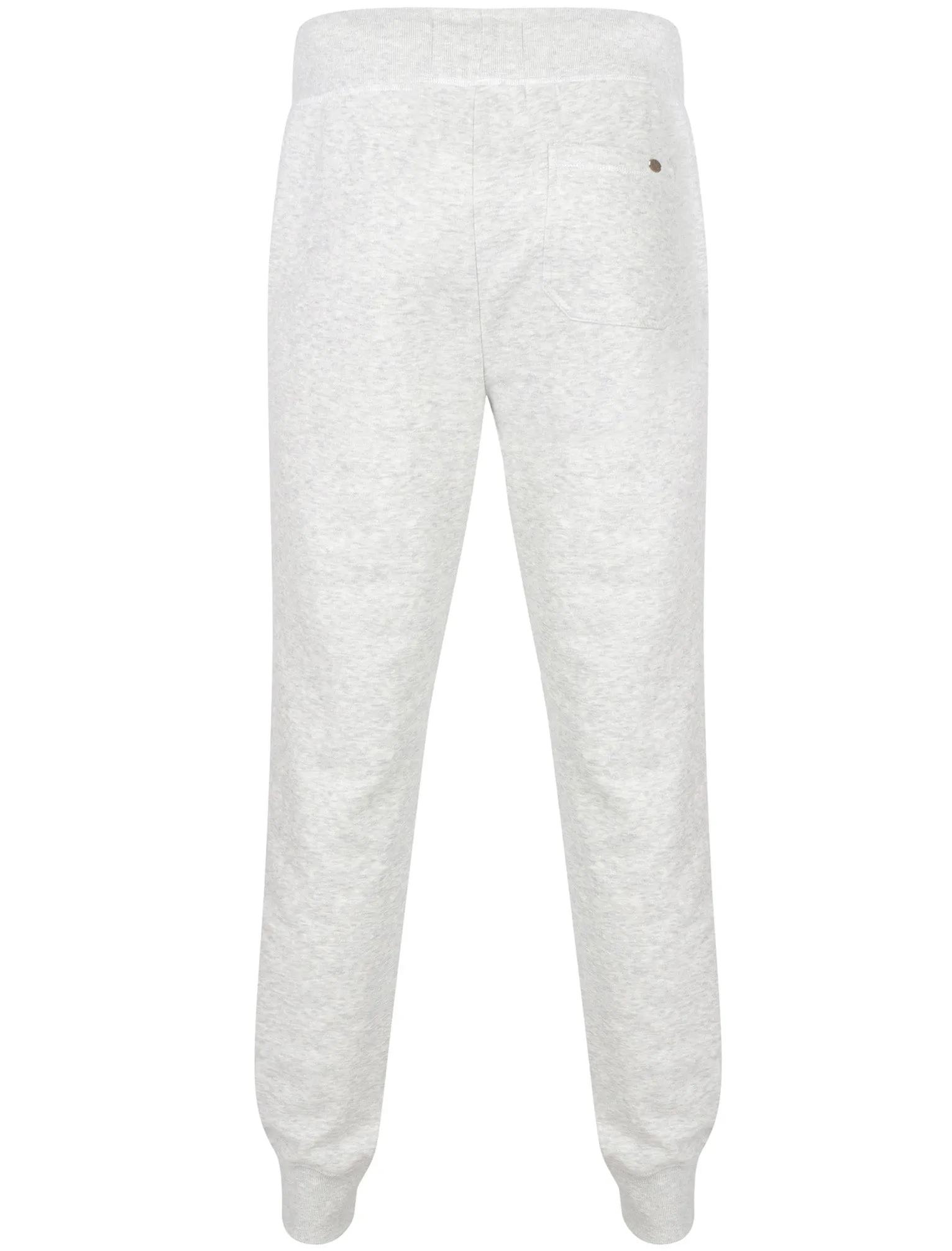 Bayfield Brush Back Fleece Cuffed Joggers In Oatgrey Marl - Tokyo Laundry