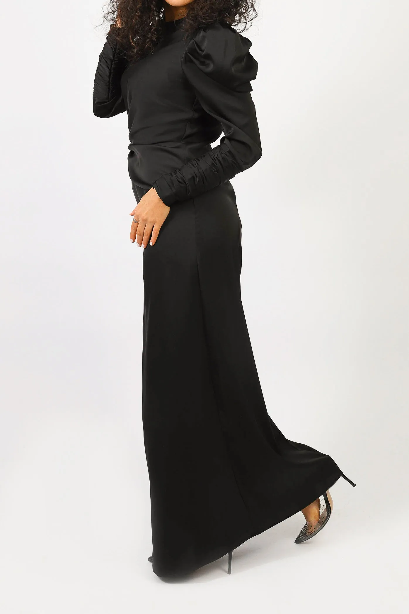 Billow Detailed Maxi Dress