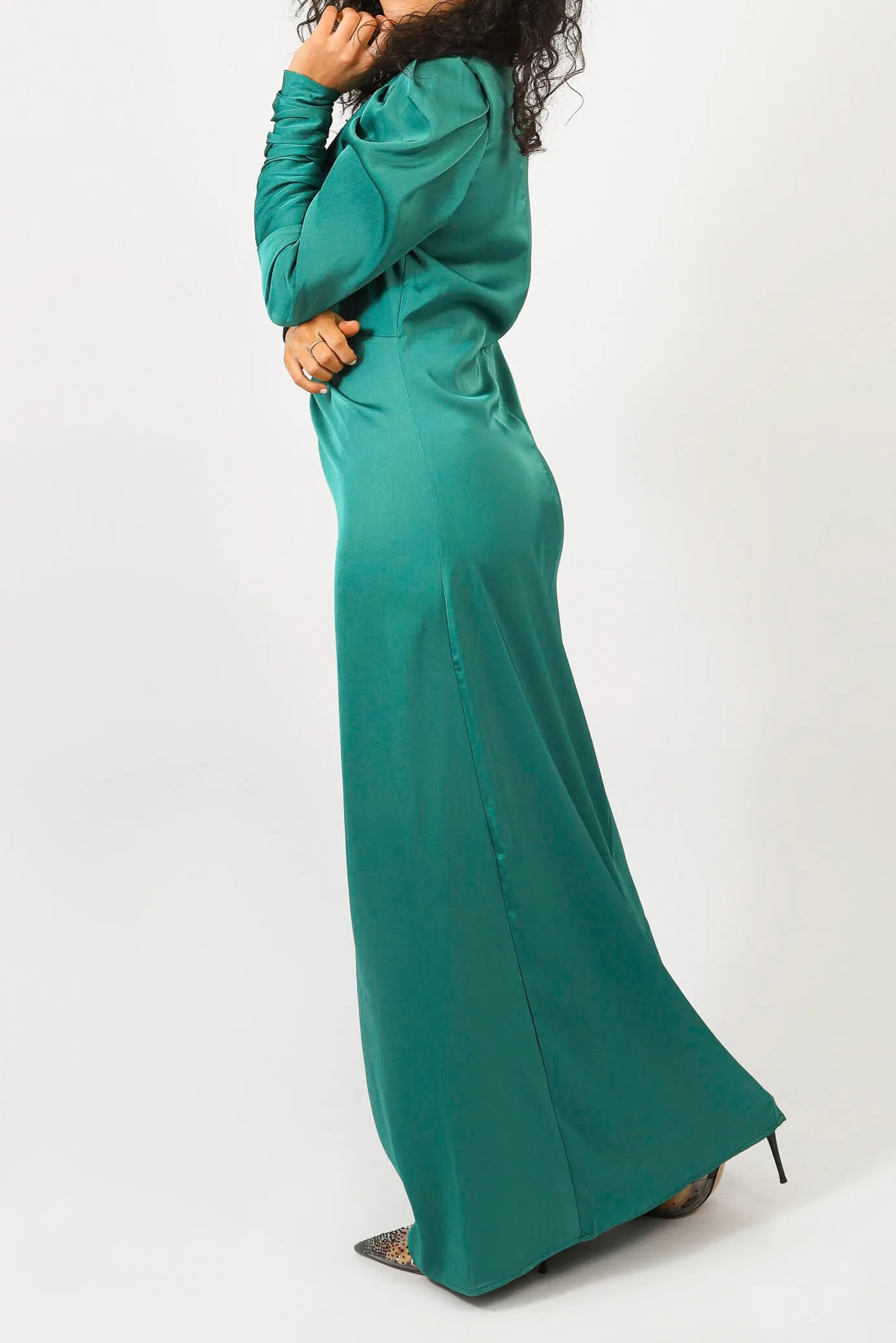 Billow Detailed Maxi Dress