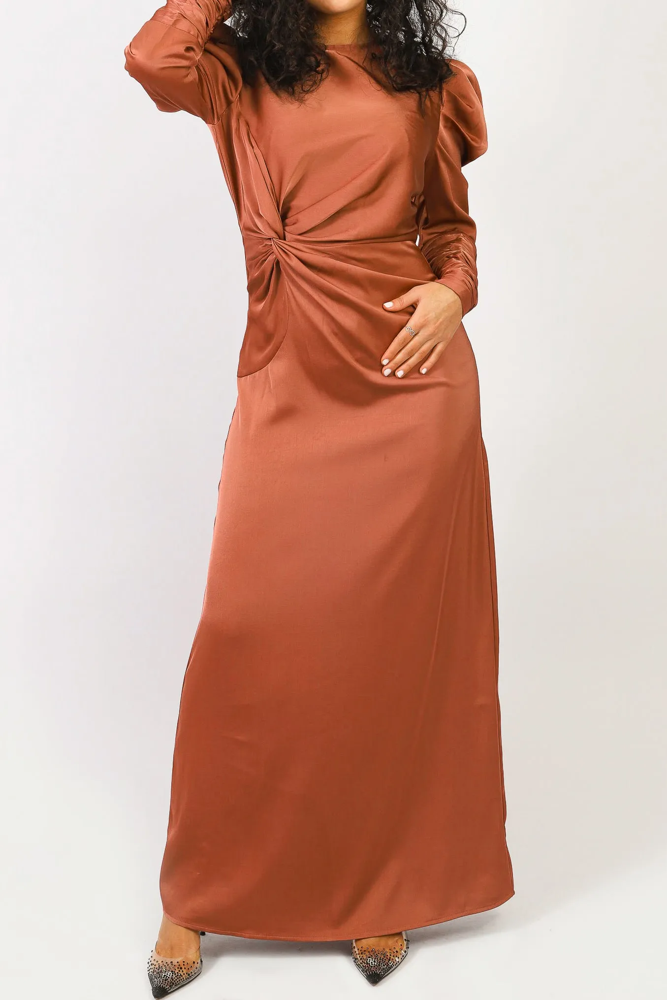 Billow Detailed Maxi Dress