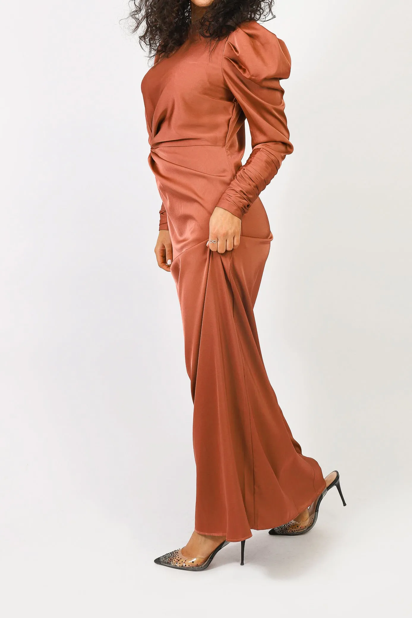 Billow Detailed Maxi Dress