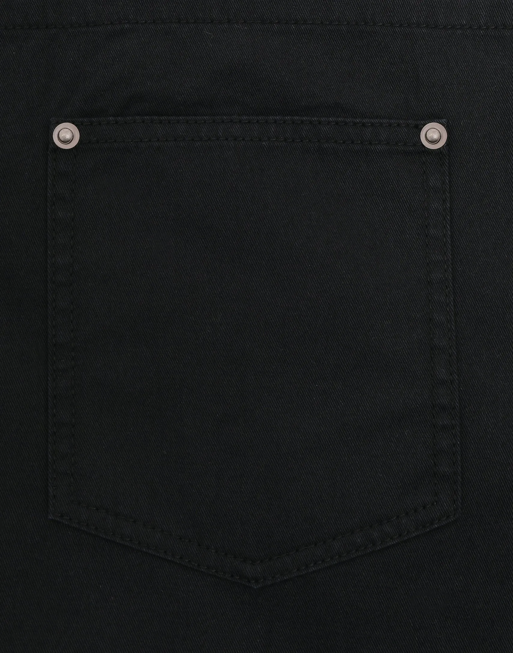 Black Cotton Chino Adjustable Bib Apron (3 Pocket)