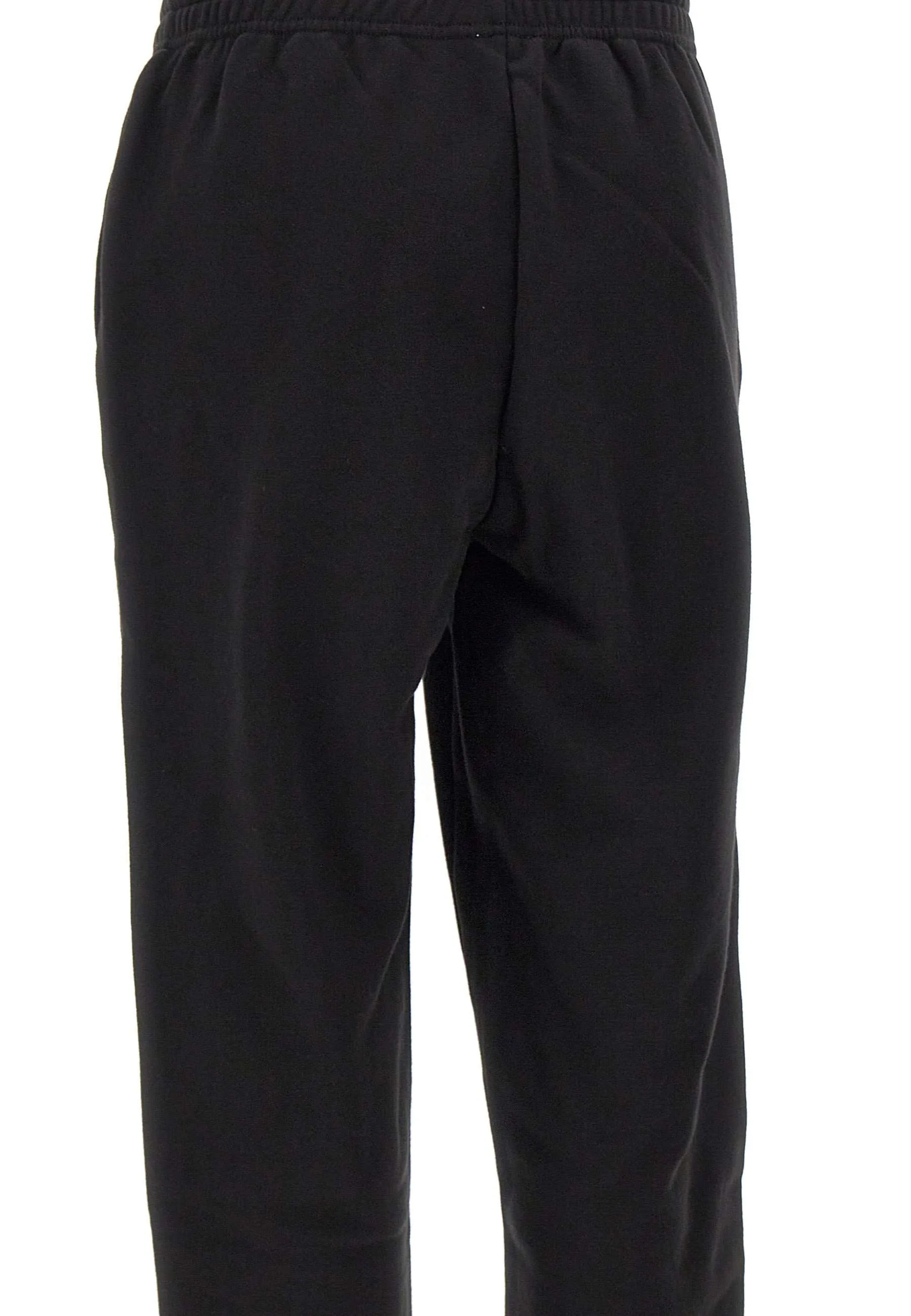 Black Cotton Jogger with Drawstring