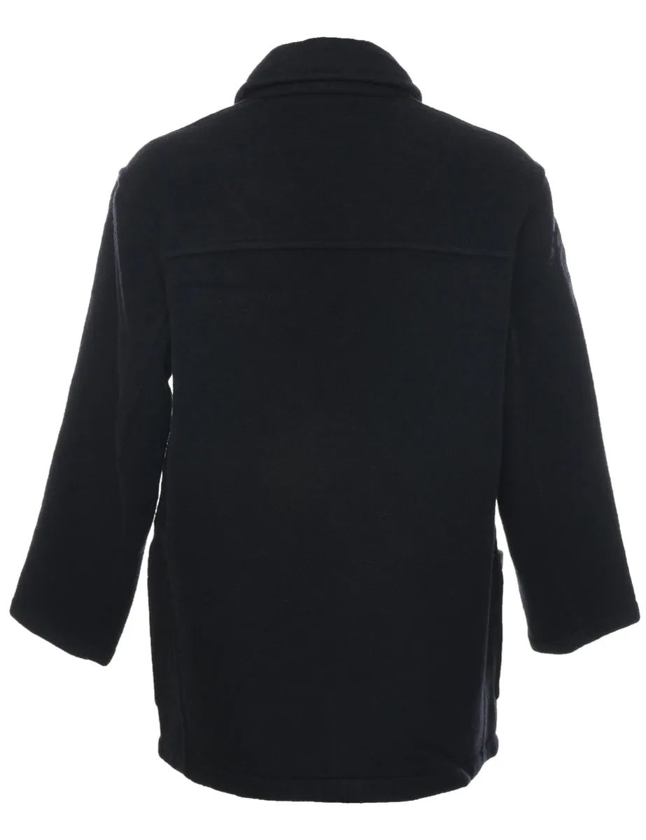 Black Wool Coat - M