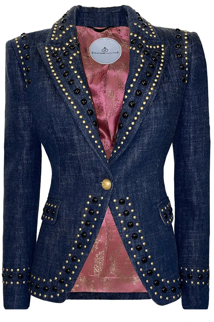 BLAZER  DENIM ROCK STAR