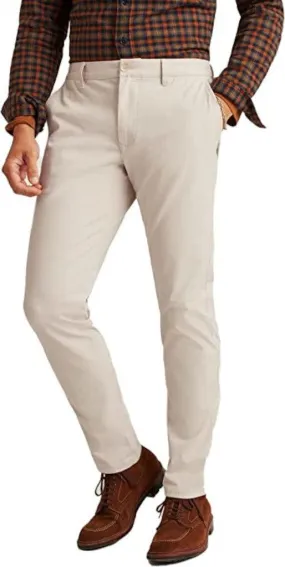 Bonobos Men's Oat Milk 34W x 32L Slim Stretch Washed Chino 2.0 Pants