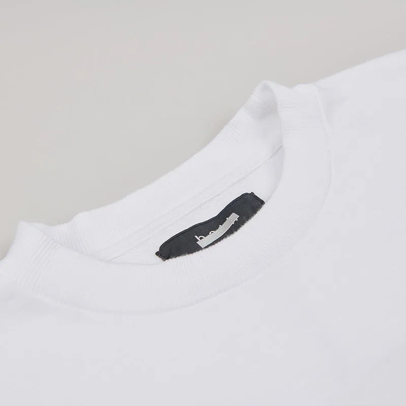 both X SECOND LAYER-CREWNECK SWEATSHIRT-WHITE