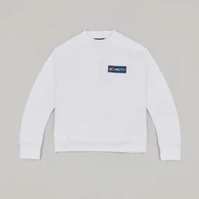 both X SECOND LAYER-CREWNECK SWEATSHIRT-WHITE