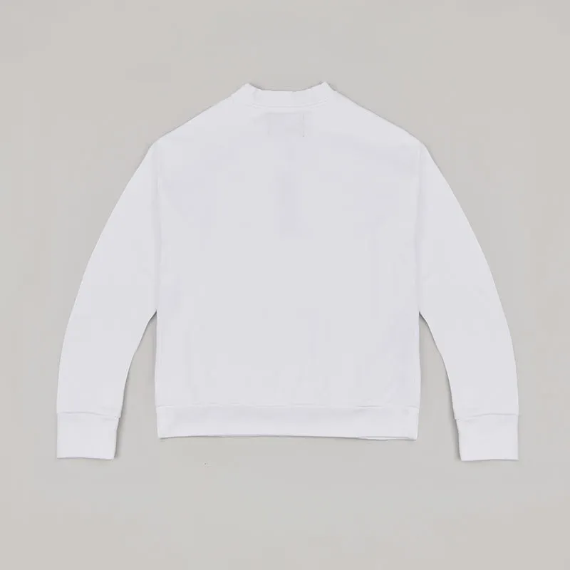 both X SECOND LAYER-CREWNECK SWEATSHIRT-WHITE