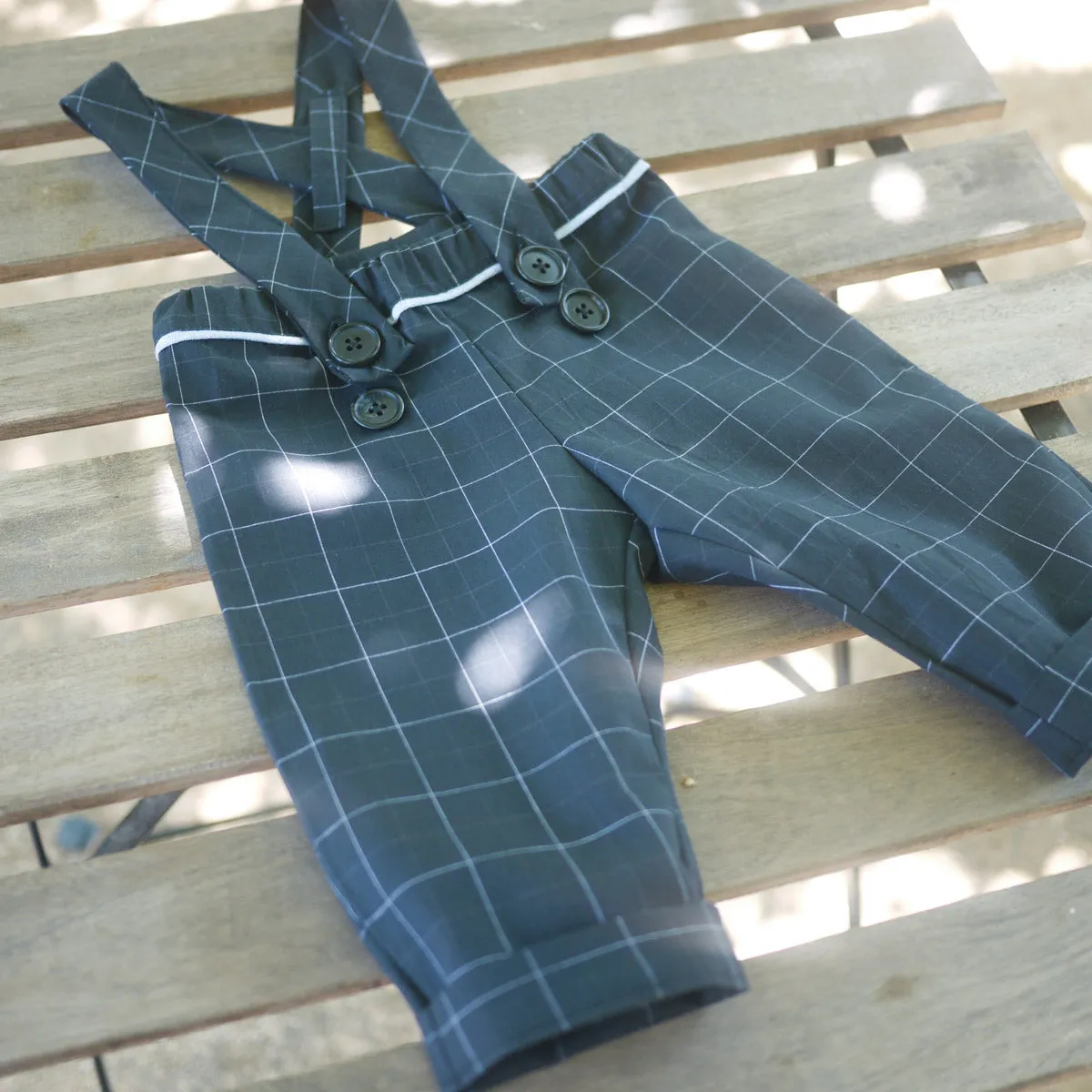 BRIGHTON Pants/shorty with Suspenders - 6M/4Y - PDF Sewing Pattern