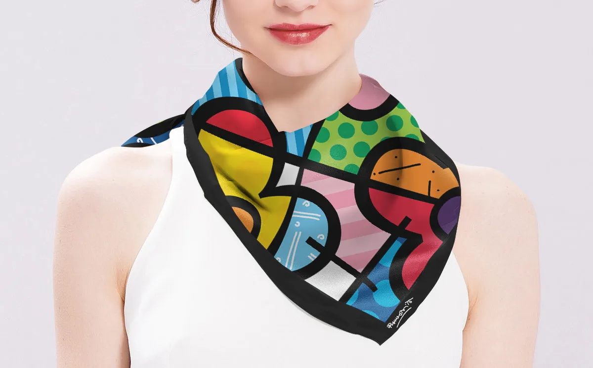 BRITTO® SILK SCARF - Limited Edition - BOTANICAL FLOWERS