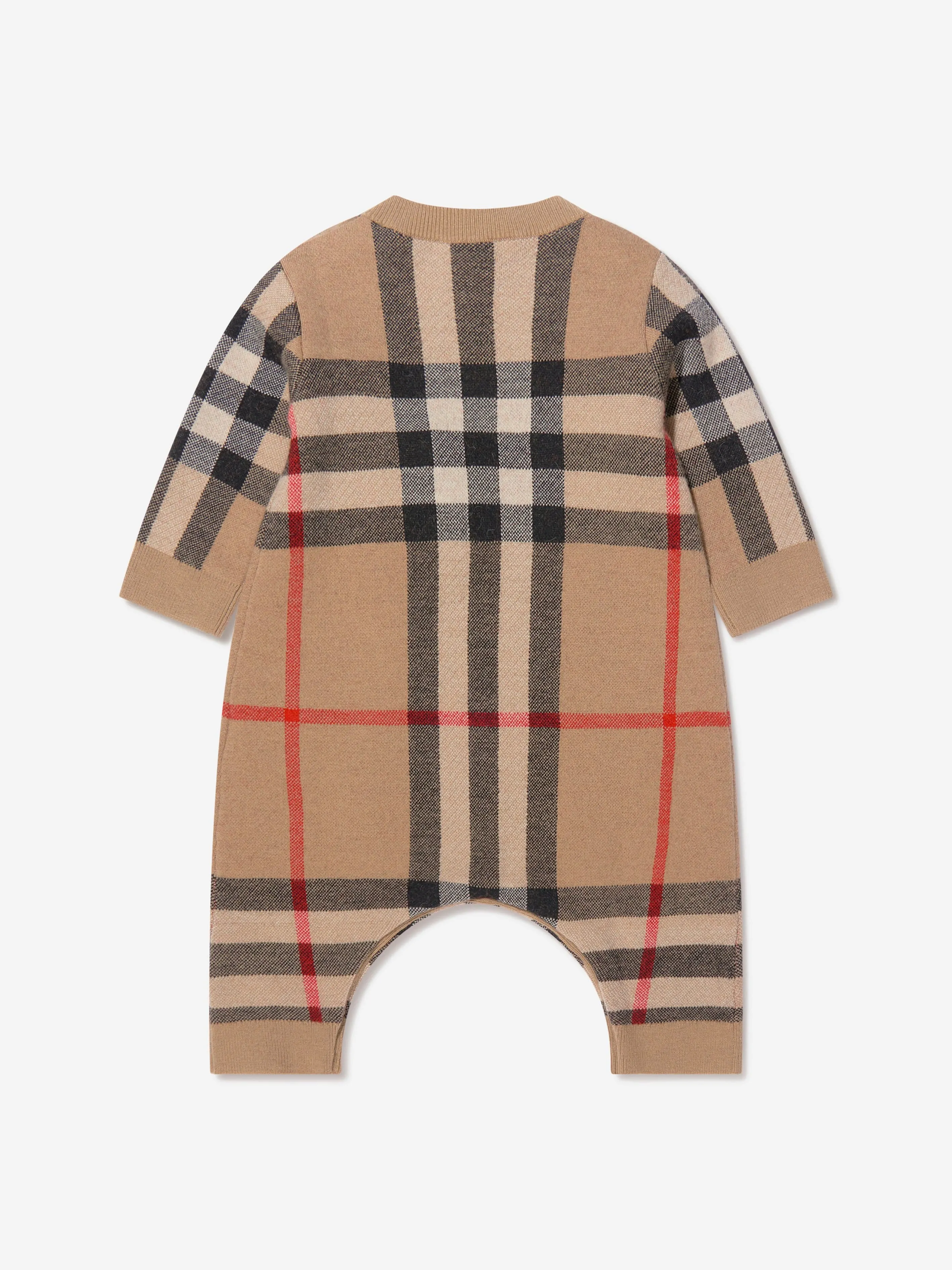 Burberry Baby Cashmere Check Gerard Romper