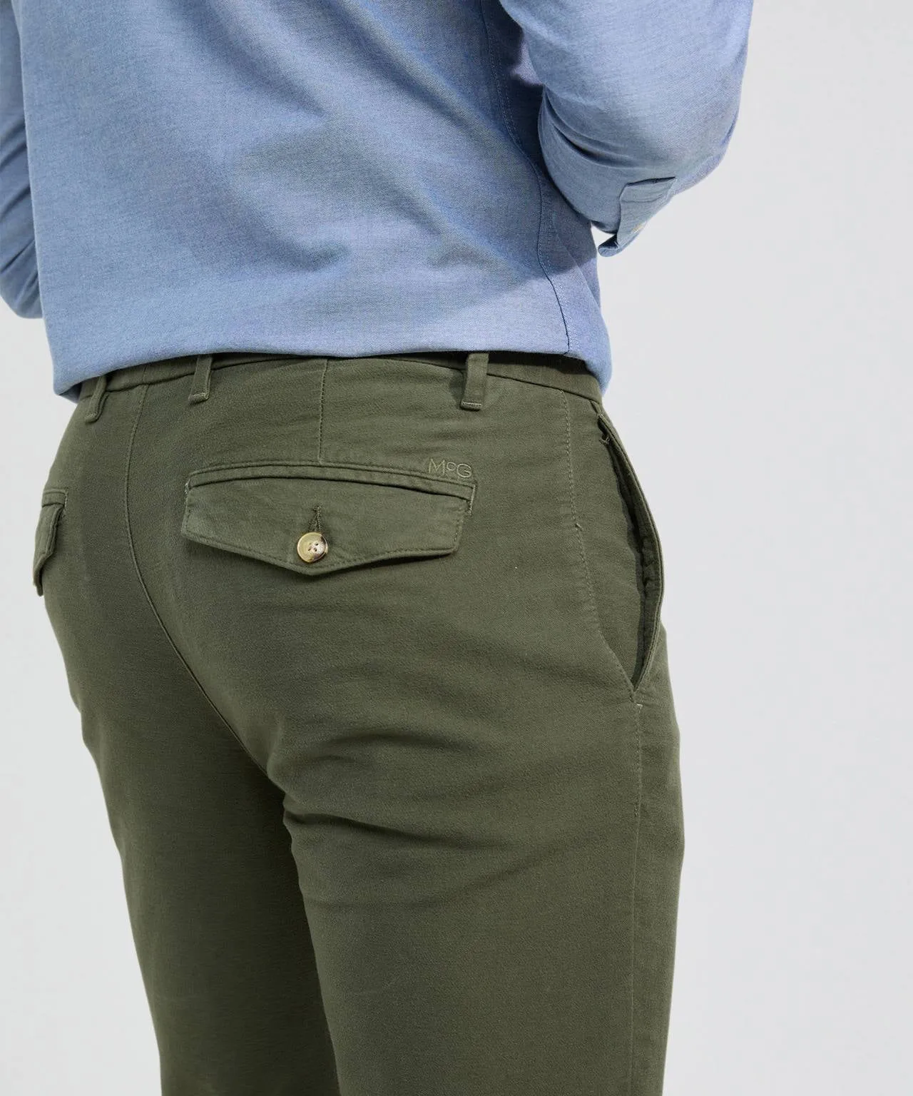 Chino Moleskin Slim Fit | Pine Green