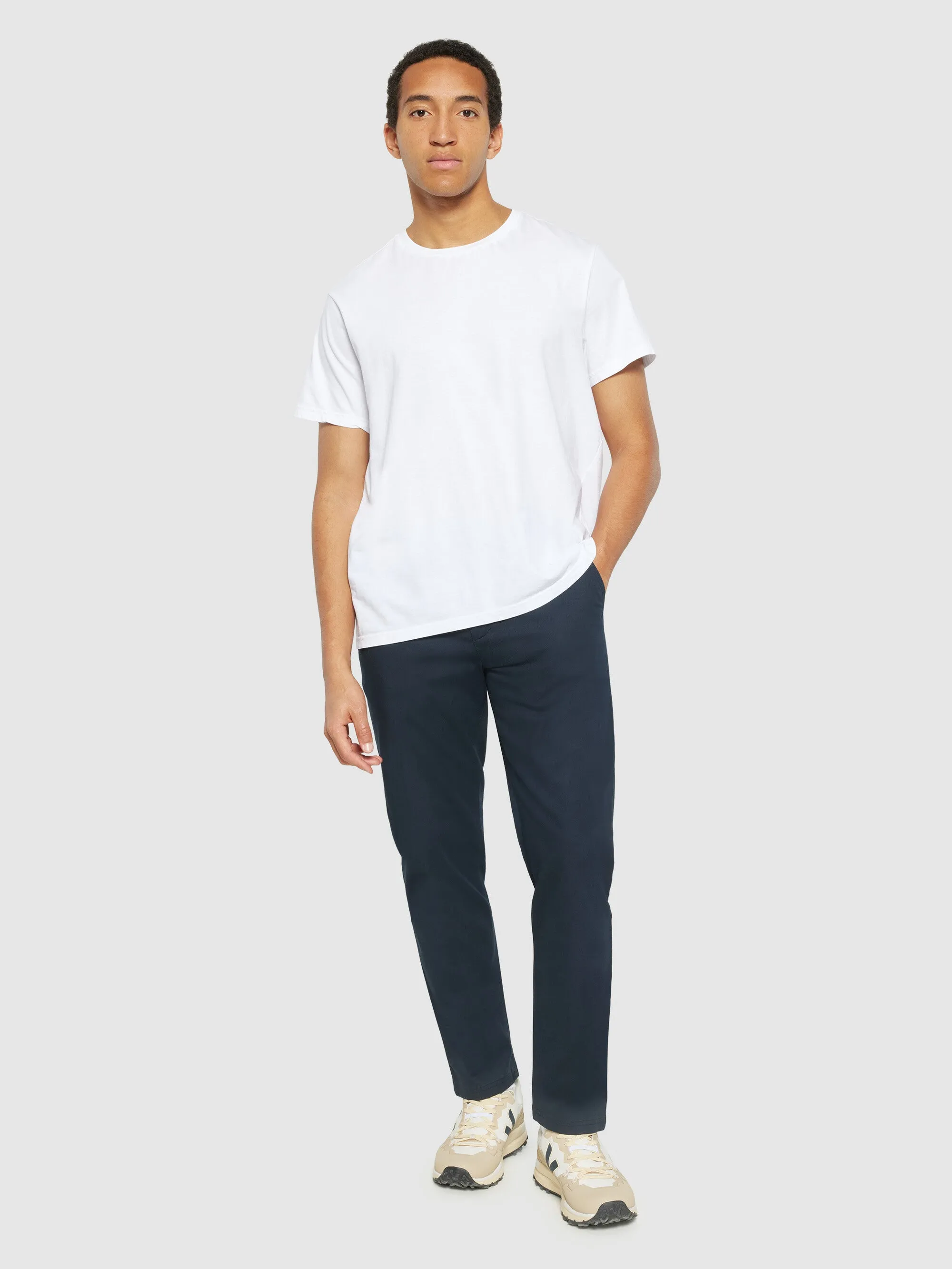 CHUCK regular canvas pants - GOTS/Vegan - Total Eclipse