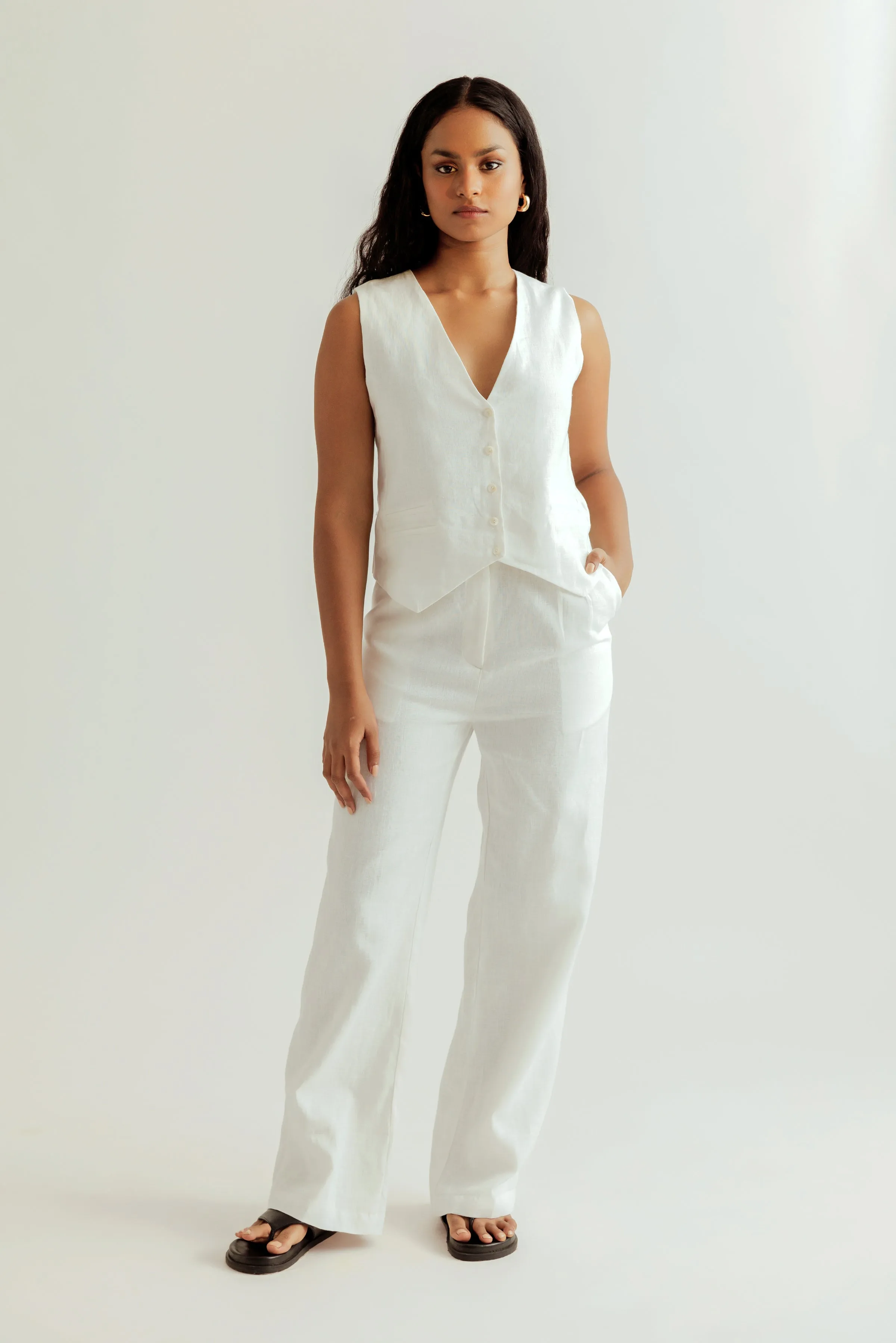 Claire Pants - White