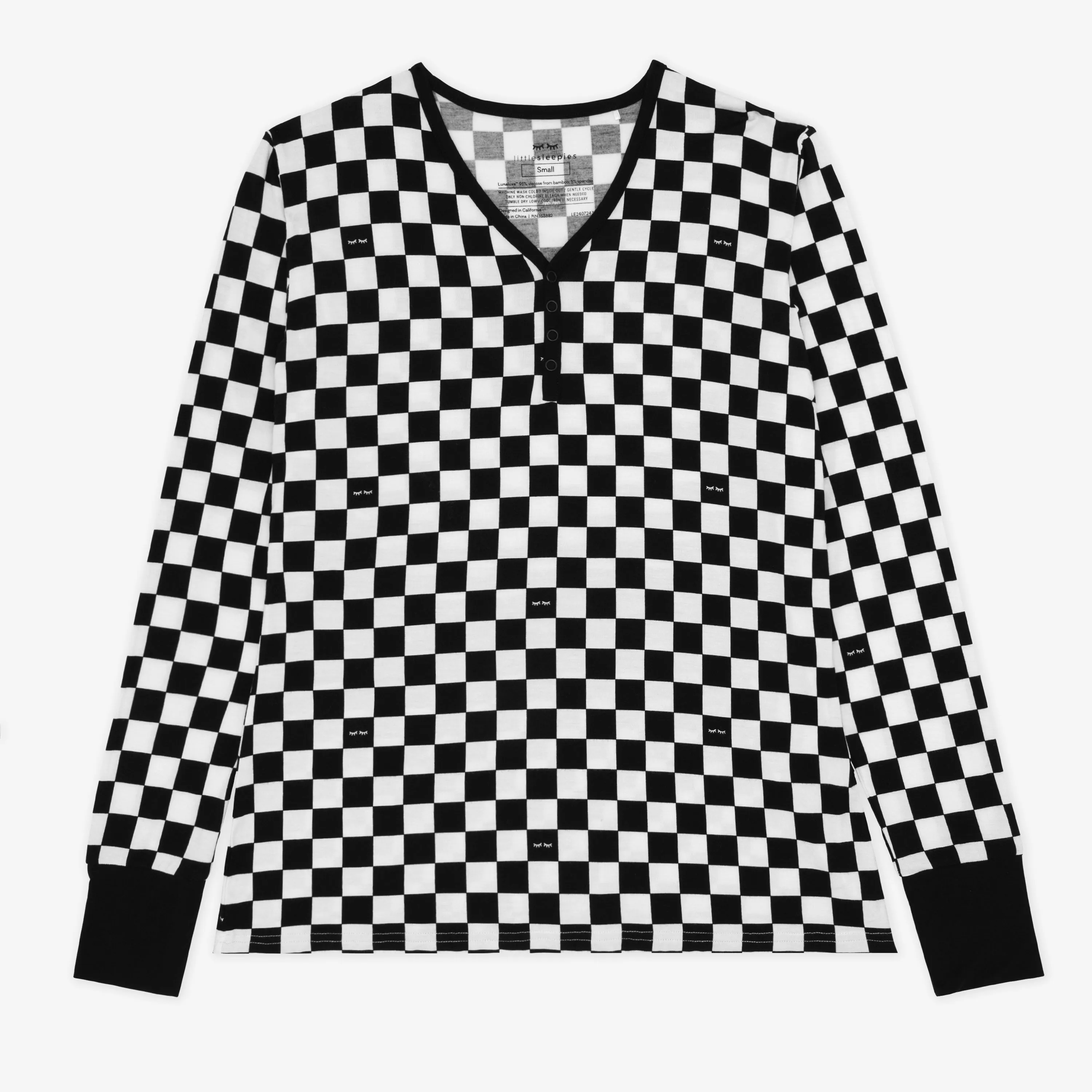 Cool Checks Women's Pajama Top